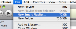 New Smart Playlist